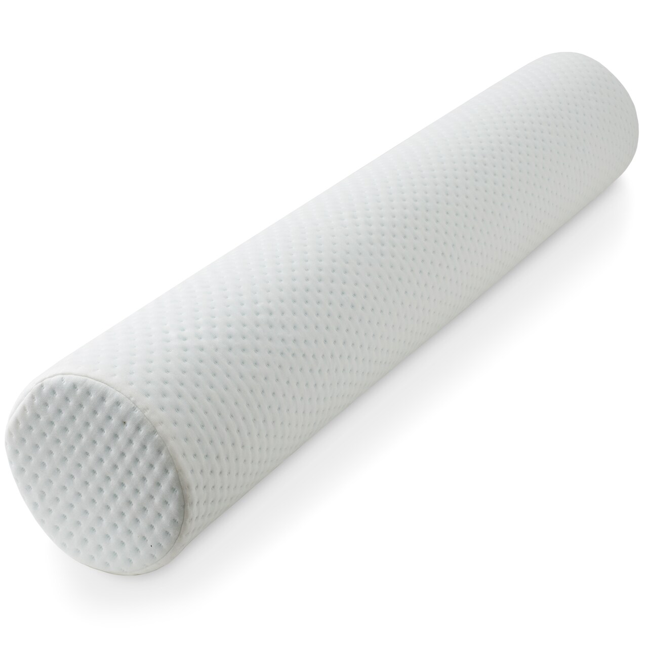 Made Medical 47" x 8" Memory Foam Round Cervical Roll Cylinder Bolster Body Pillow - Ergonomically Designed for Pregnancy Back, Neck and Spine Relief